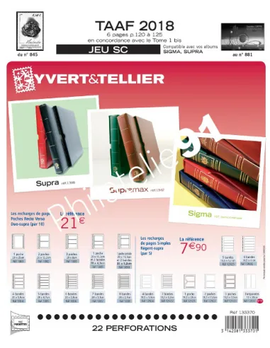 jeu SC TAAF 2018, matériel philatélie