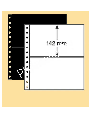 LEUCHTTURM,Feuilles R, 2 poches, Matériel philatélique