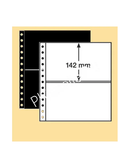 LEUCHTTURM,Feuilles R, 2 poches, Matériel philatélique