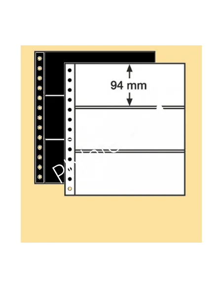 LEUCHTTURM,Feuilles R, 3 poches, Matériel philatélique