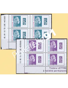 Coin daté sur Timbre n° 5270 à 5271, Collection timbres France
