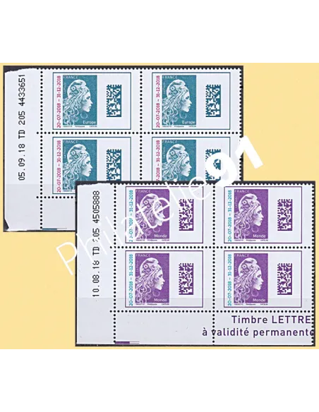 Coin daté sur Timbre n° 5270 à 5271, Collection timbres France