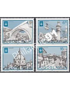 YOUGOSLAVIE, n° 1838 à 1841, Collection timbres Europe