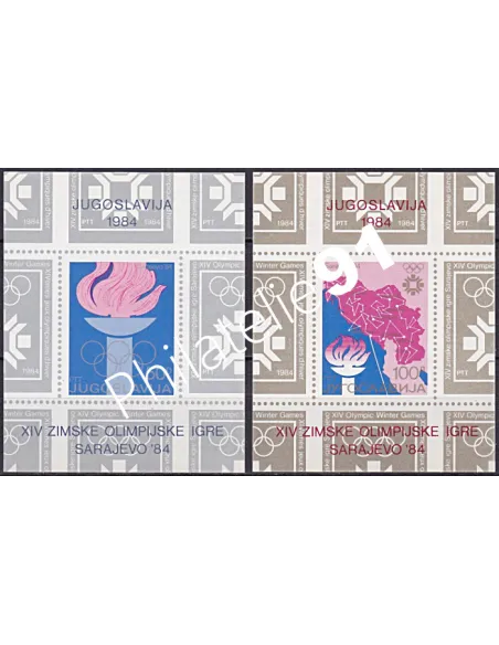 YOUGOSLAVIE, Blocs-Feuillet n° 23 et 24, Collection timbres Europe