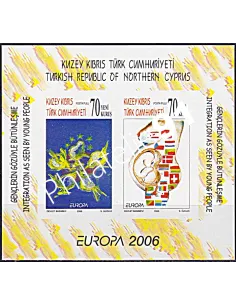 Chypre Turc, Bloc-Feuillet n° 24a, EUROPA, collection timbre Europe