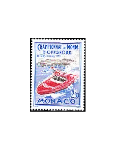 Timbre de MONACO n° 1741 - Championnats du monde d'offshore à Monaco