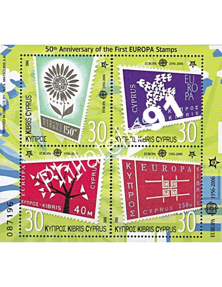 Chypre, Bloc-Feuillet n° 24, EUROPA, collection timbre Europa