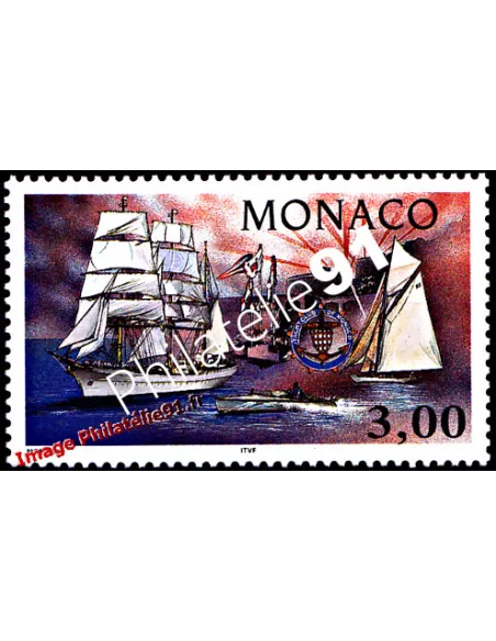 Timbres de MONACO n° 2076 - Yacht Club de Monaco - Voiliers