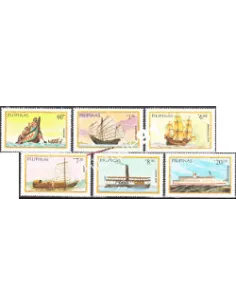 Timbres neufs de Philippine n° 1406 à 1411 - Thématique : Bateaux