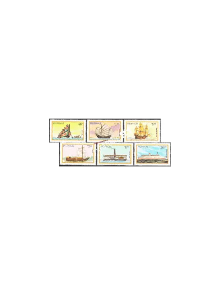 Timbres neufs de Philippine n° 1406 à 1411 - Thématique : Bateaux