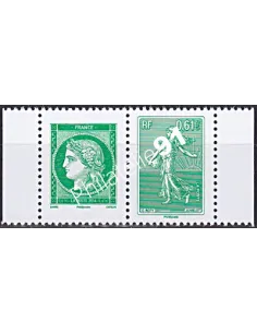 Paire n° 4908 à 4909, Semeuse à Droite, collection timbres France