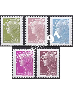 Timbre n° 4342 à 4346, Marianne et l'Europe, Collection timbres France