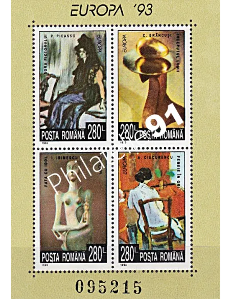 Roumanie, BF n° 228, EUROPA 1993, Collection timbres Europe