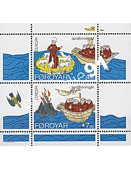 FÉROÉ, BF n° 7, EUROPA 1994, Collection timbres Europe