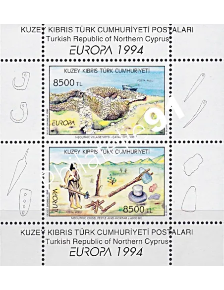 Chypre Turc, Bloc-Feuillet n° 13, EUROPA, collection timbre Europe