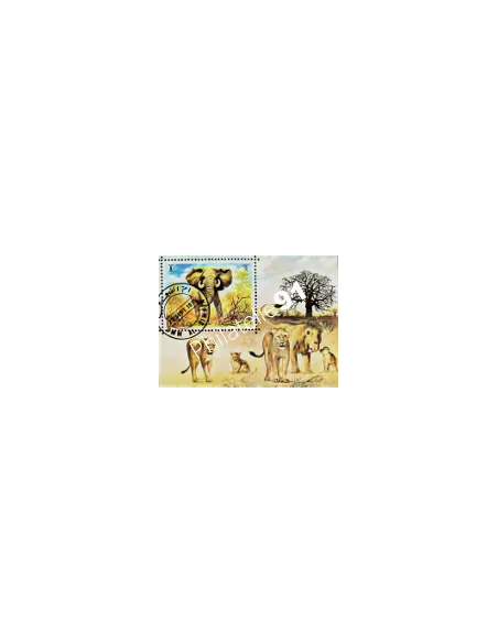 UMM AL QIWAIN - BF année 1971 - Lions - Eléphants