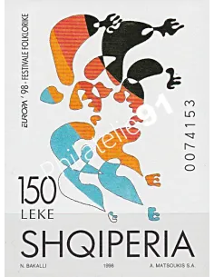 ALBANIE, BF n° 87, EUROPA 1998, Collection timbres Europe