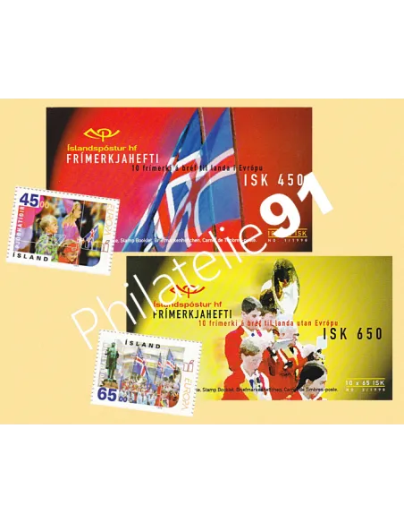 Islande, Carnet n° 839 et 840, EUROPA 1998, Collection timbres Europe
