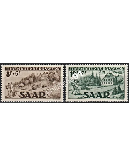 SARRE - n° 250 à 251  - Timbres des Colonie françaises