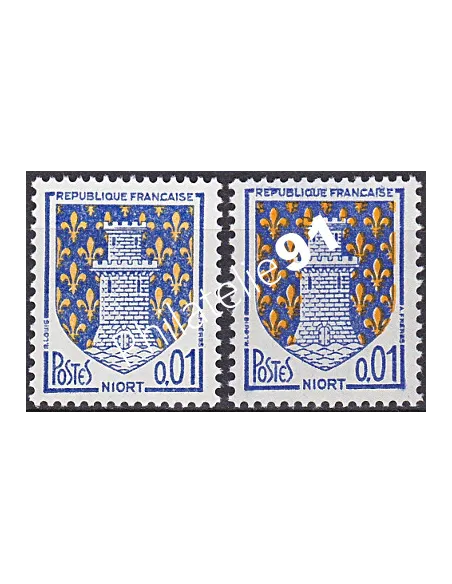 Variété sur n° 1351A, Collection timbres France