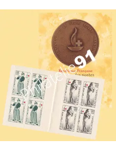 Carnet Croix-Rouge n° 2012, année 1963, collection timbres France