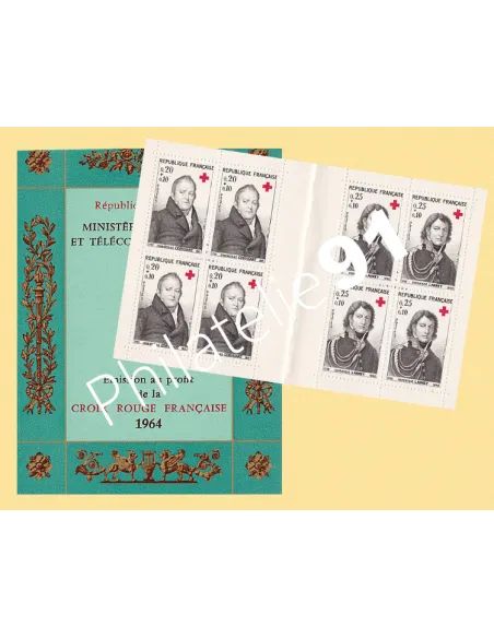 Carnet Croix-Rouge n° 2013, année 1964, collection timbres France