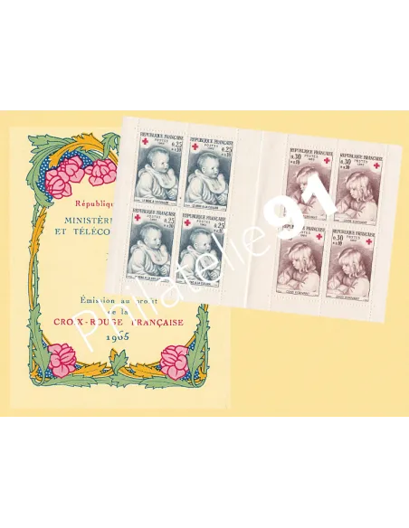Carnet Croix-Rouge n° 2014, année 1965, collection timbres France