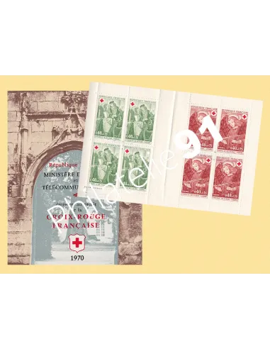 Carnet Croix-Rouge n° 2019, année 1970, collection timbres France