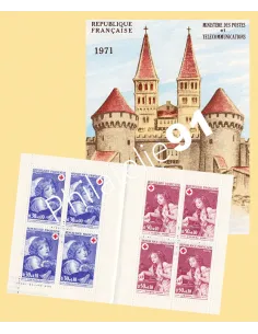 Carnet Croix-Rouge n° 2020, année 1971, collection timbres France