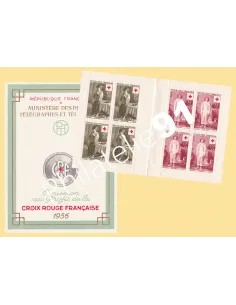 Carnet Croix-Rouge n° 2005, année 1956, collection timbres France