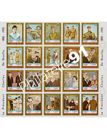 FUJEIRA -  ANNEE 1972 - DE GAULLE - 20 TP