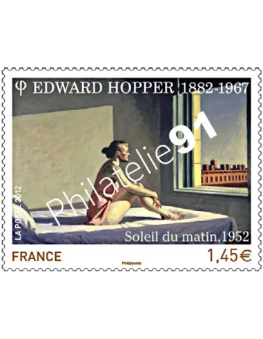 timbre de France n° 4633 - Edward Hopper : "Soleil du matin"