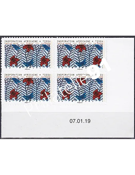 Coin daté sur Timbre adhésifs, Collection timbres France