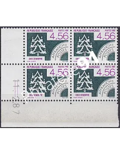 Coin daté sur Timbre Préoblitéré n° 197, Collection timbres France