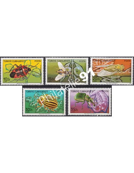 Turquie, n° 2370 à 2374, collection timbre Europe