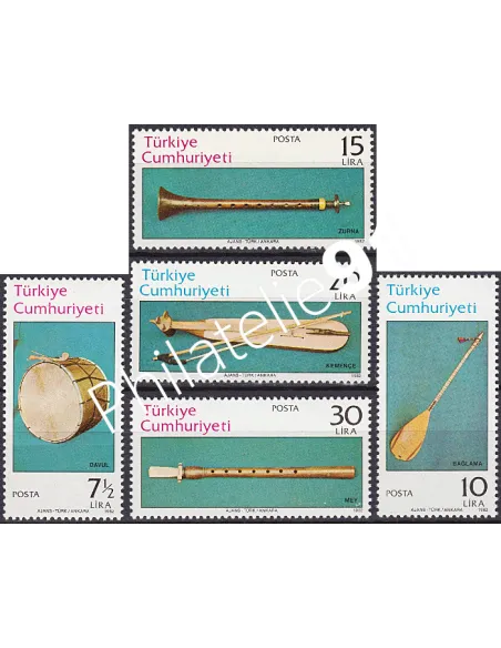 Turquie, n° 2376 à 2380, collection timbre Europe