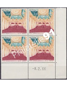 Coin daté sur Timbre PA n° 86, Collection timbres Monaco