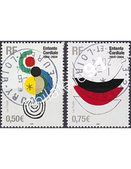 Timbre n° 3657 à 3658 oblitéré, Collection timbres France