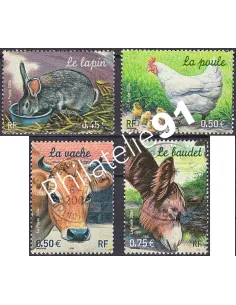 Timbre n° 3662 à 3665  oblitéré, Collection timbres France