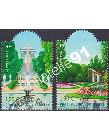 Timbre n° 3673 à 3674  oblitéré, Collection timbres France