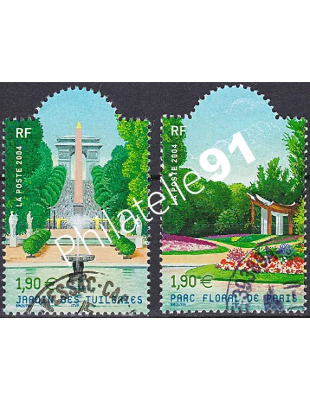 Timbre n° 3673 à 3674  oblitéré, Collection timbres France