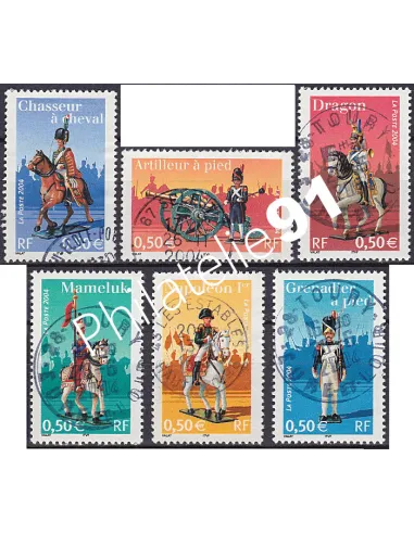 Timbre n° 3679 à 3684  oblitéré, Collection timbres France