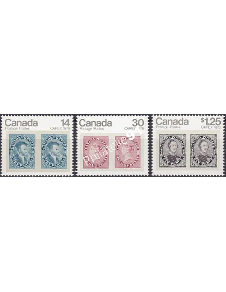 Canada, n° 665 à 667, Collection timbres thématiques