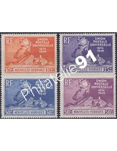 Nouvelles-Hébrides n° 136 à 139 - Timbres colonies Francaises