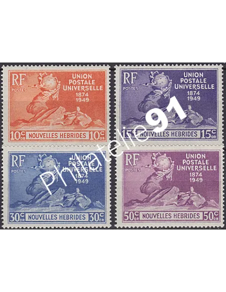 Nouvelles-Hébrides n° 136 à 139 - Timbres colonies Francaises