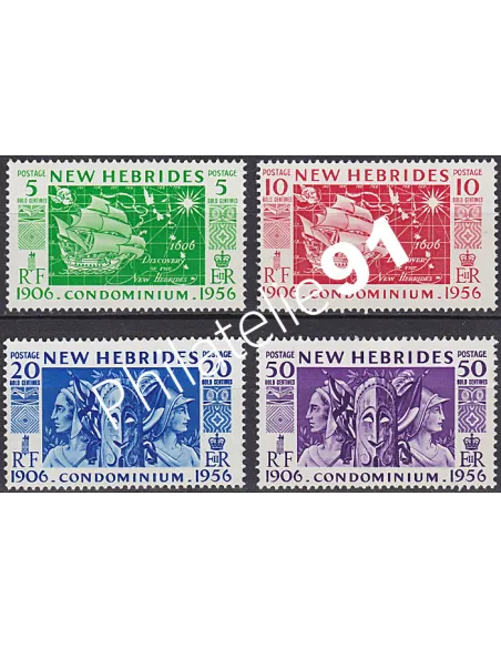 Nouvelles-Hébrides n° 171 à 174, Timbres colonies Francaises
