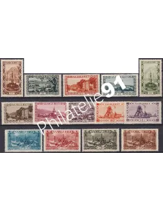 SARRE, n° 107 à 120, collection timbres colonies