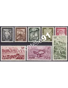 SARRE, n° 283 à 290, collection timbres colonies