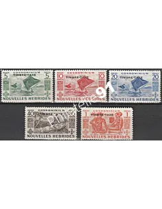 Nouvelles-Hébrides Taxe n° 26 à 30 - Timbres colonies Francaises