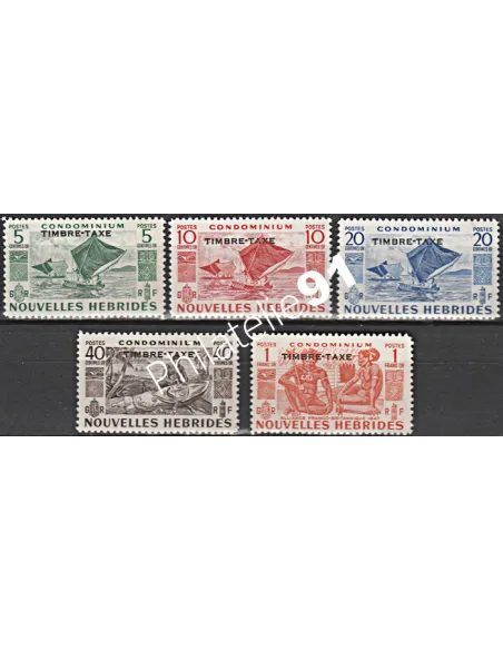 Nouvelles-Hébrides Taxe n° 26 à 30 - Timbres colonies Francaises